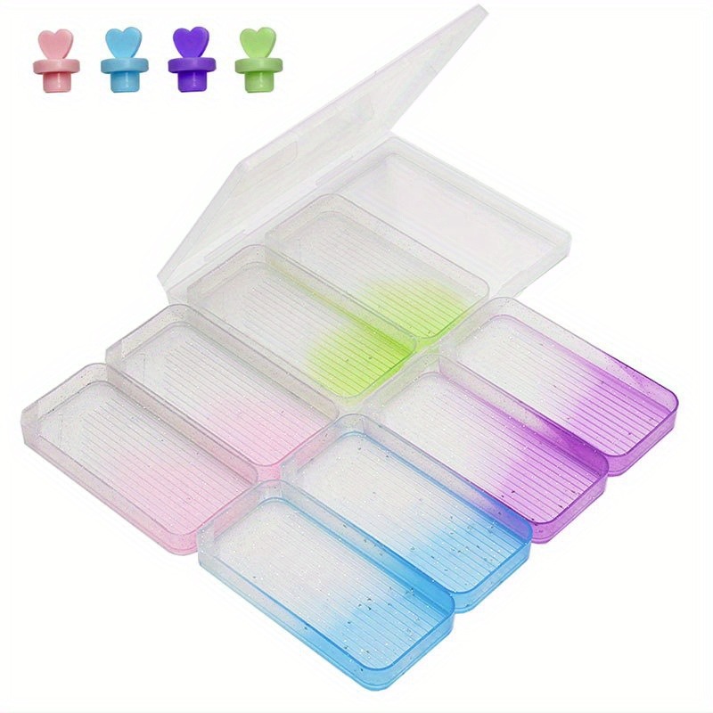 Embroidery Kit Starter - 7pcs Gradient Diamond Painting Tray With