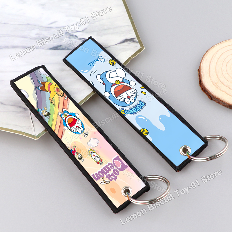 Embroidery Cloth - Doraemons Series Key Fobs Holder Embroidery