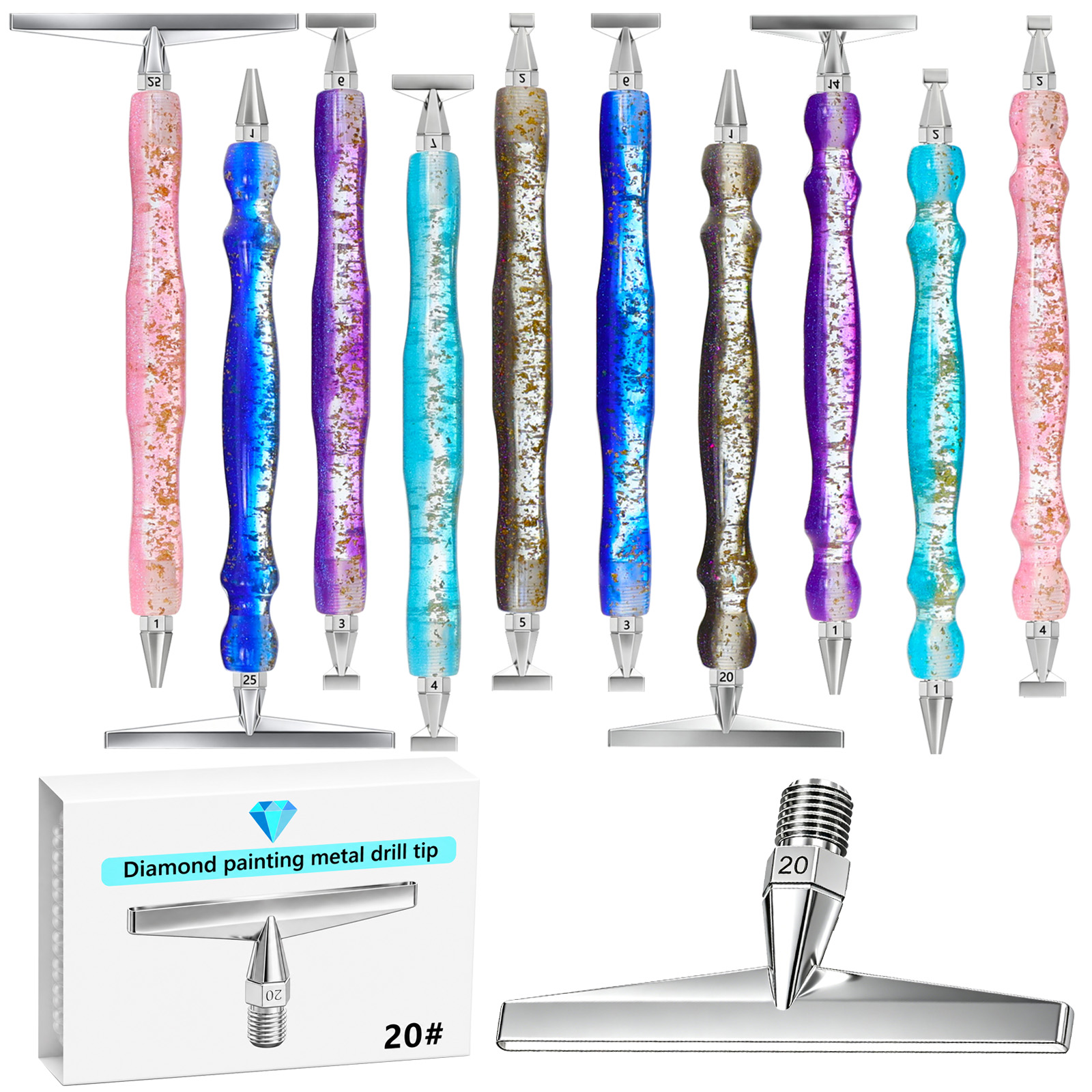 Embroidery Kit Starter - Thin 1-25 Heads Metal High Quality