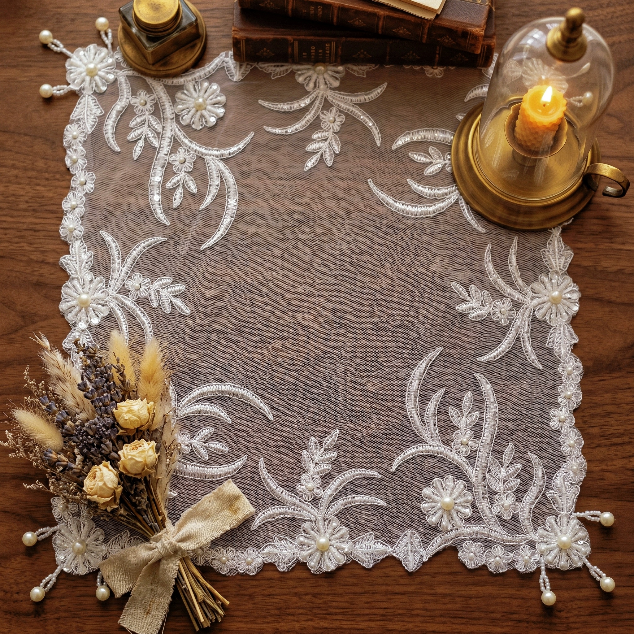 Embroidery Cloth - Set Of 4pcs Elegant Embroidery Breakfast