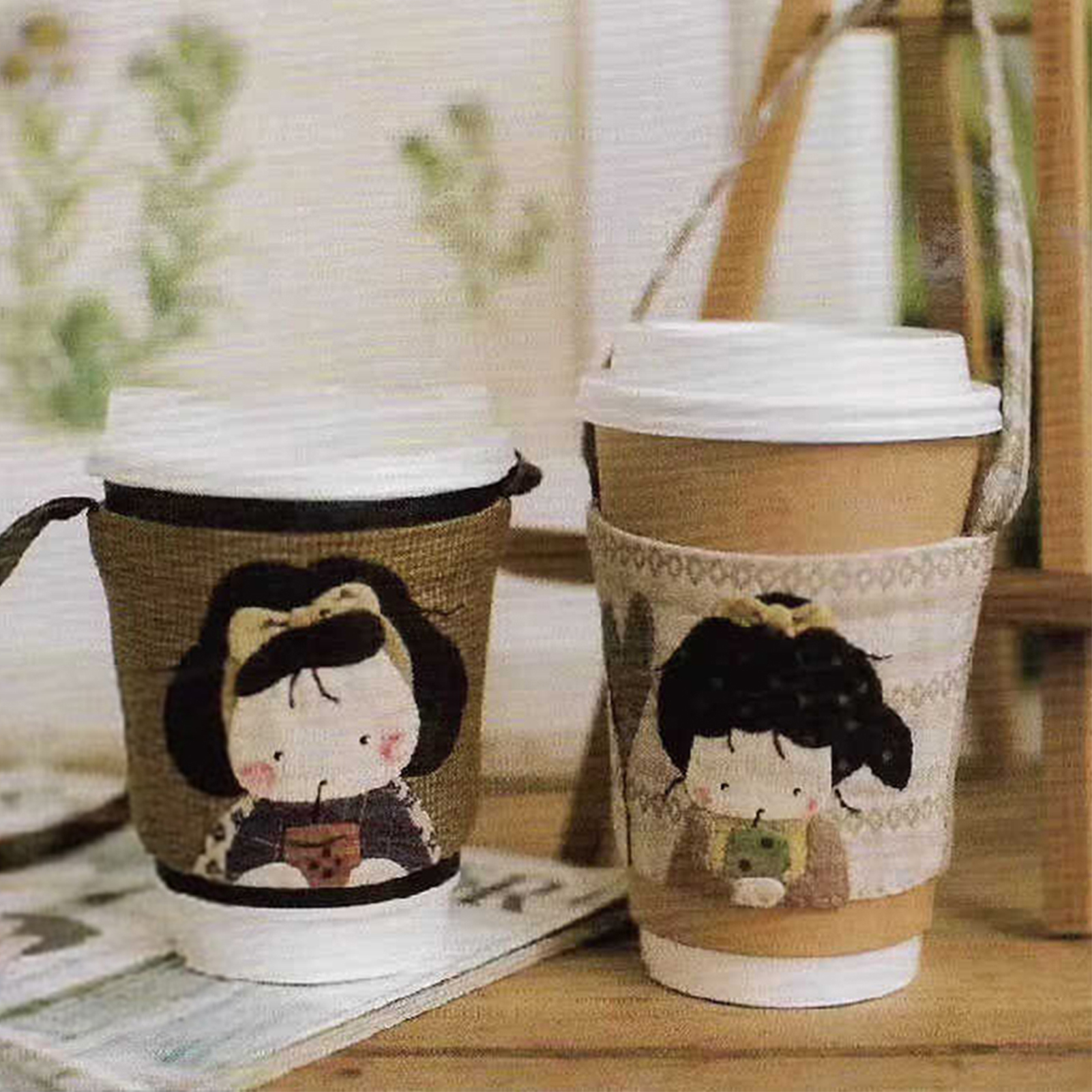 Embroidery Backpack Kit - Premium Coffee Cup Holder Template Hand-made