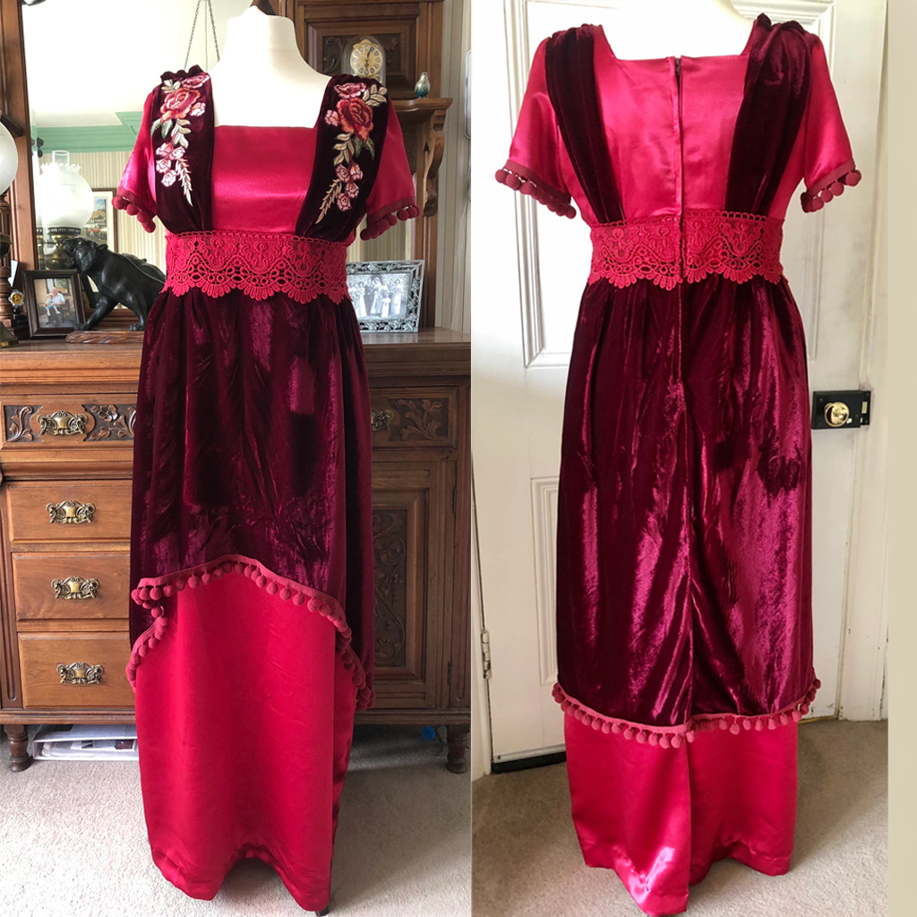 Victorian Edwardian Downton Ab - Embroidery Red review and price
