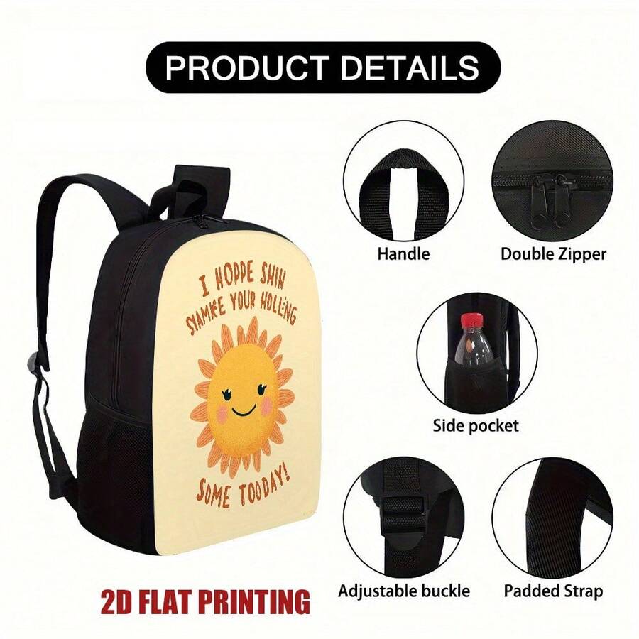 Fashion Sunshine Smiling Face  - Embroidery Bag review and price