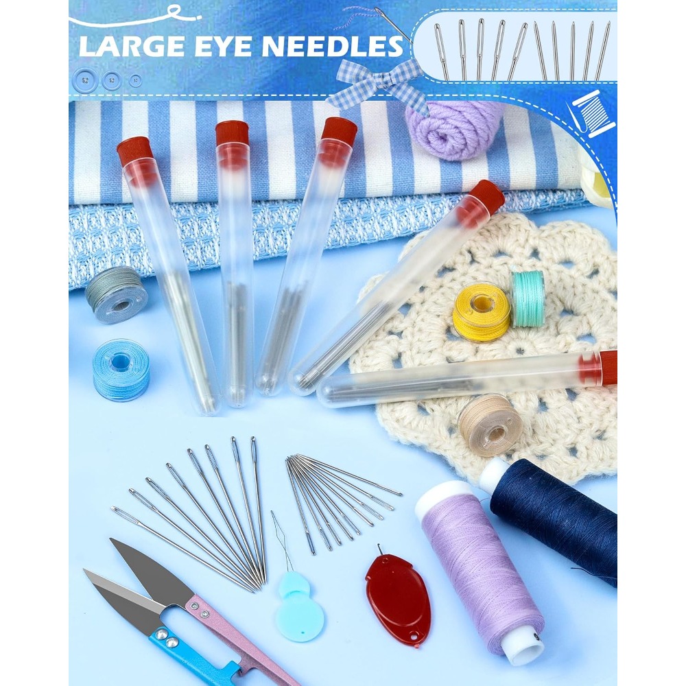 60 PCS Steel Sewing Needles Se - Embroidery And Quilting review and price