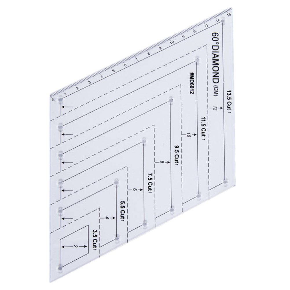Acrylic Quilting Ruler 60 Degr - Embroidery And Quilting review and price