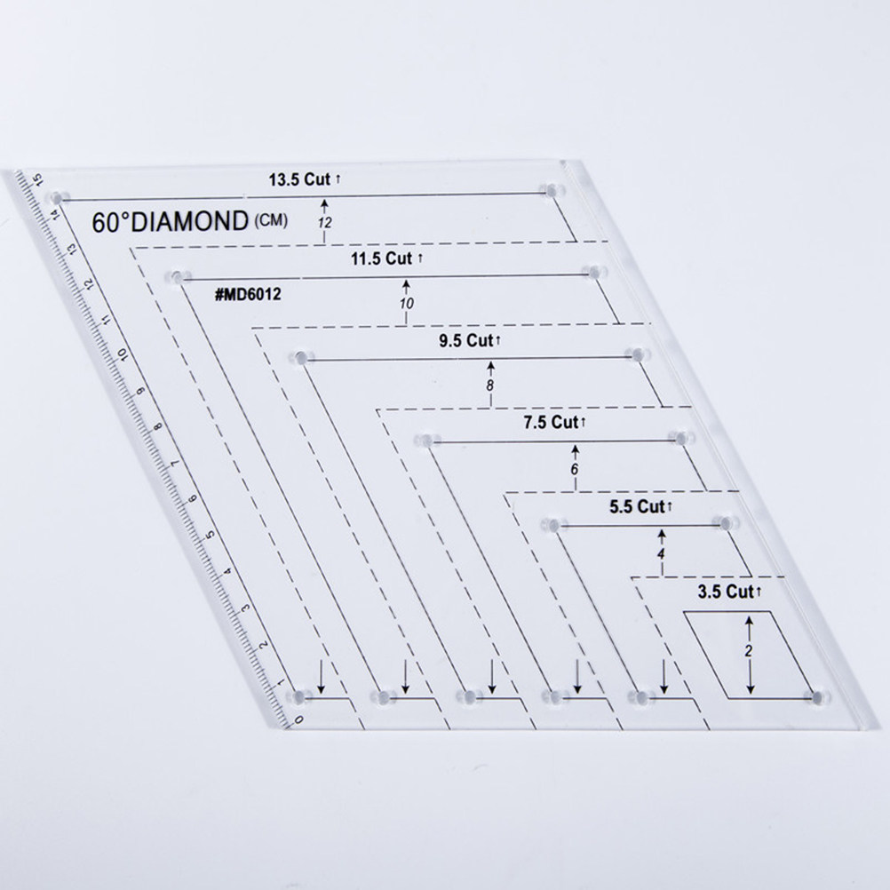Acrylic Quilting Ruler 60 Degr - Embroidery And Quilting review and price