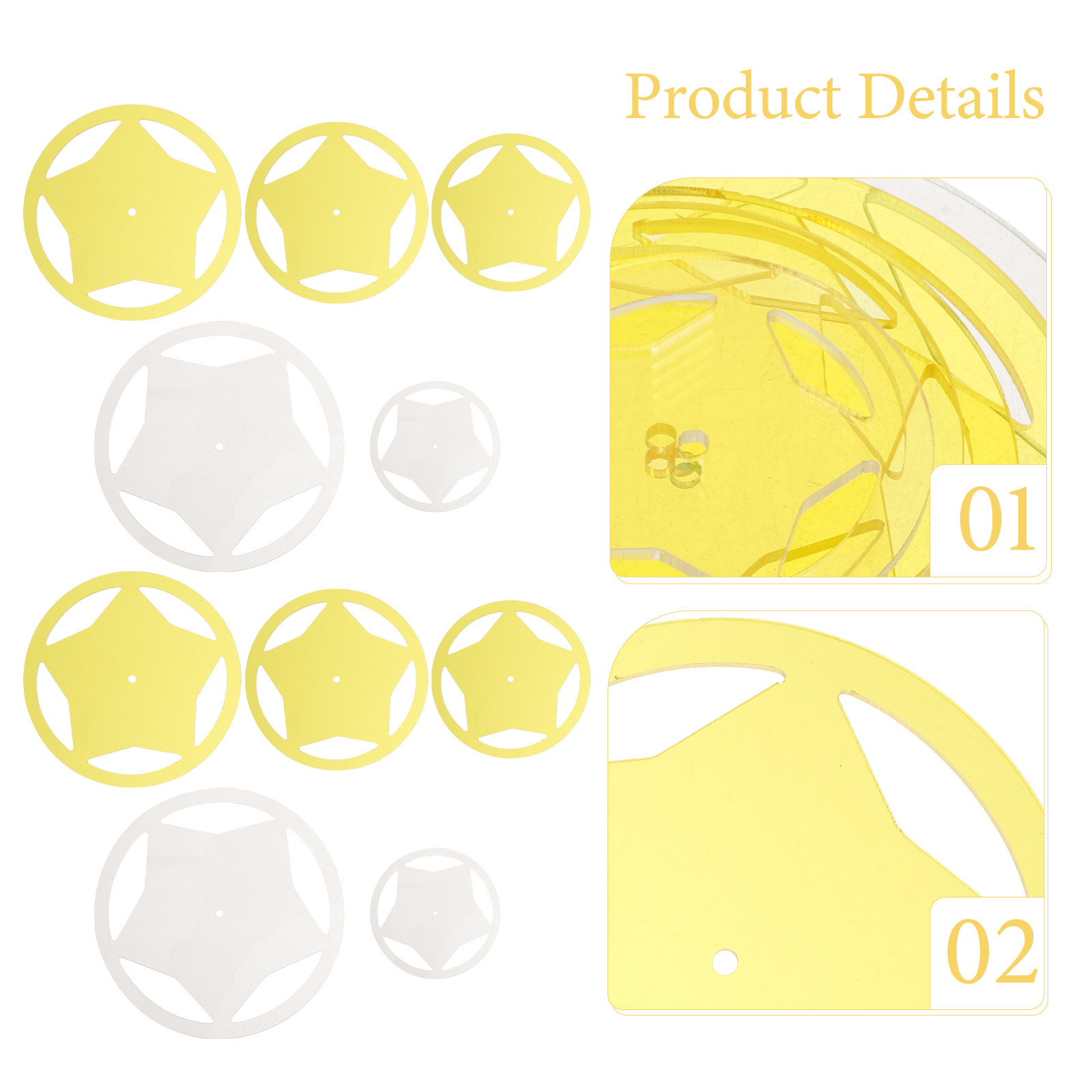 5Pcs Quilting Template Profess - Embroidery And Quilting review and price
