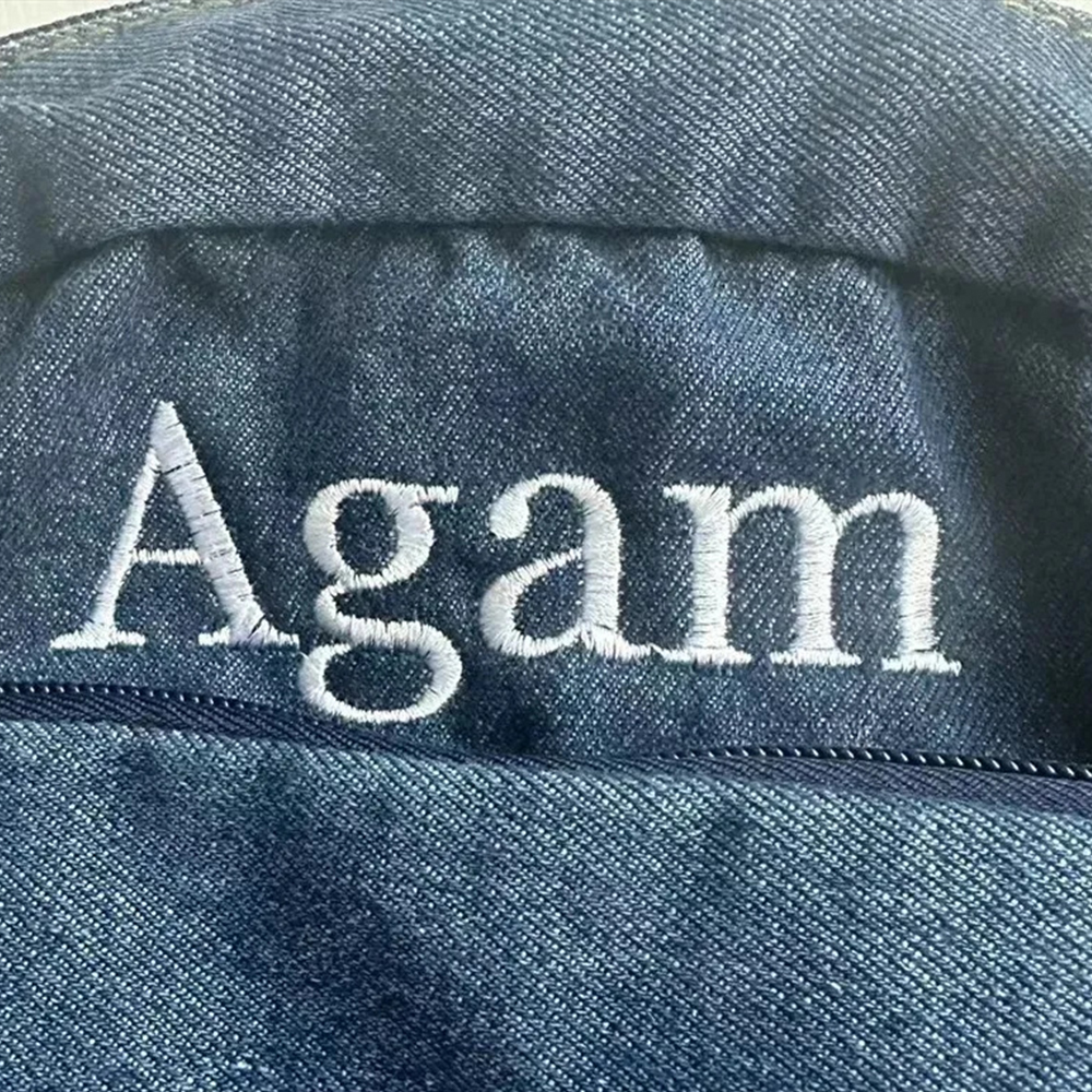 Denim Backpack Girls' New Stud - Embroidery Name review and price
