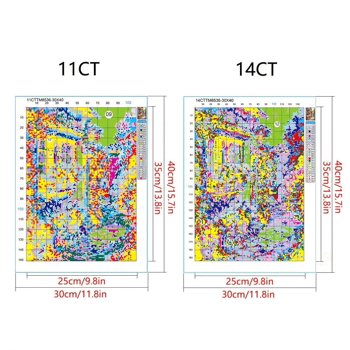 1 Set of 30x40cm-11.8x15.7-inc - Embroidery Artist review and price