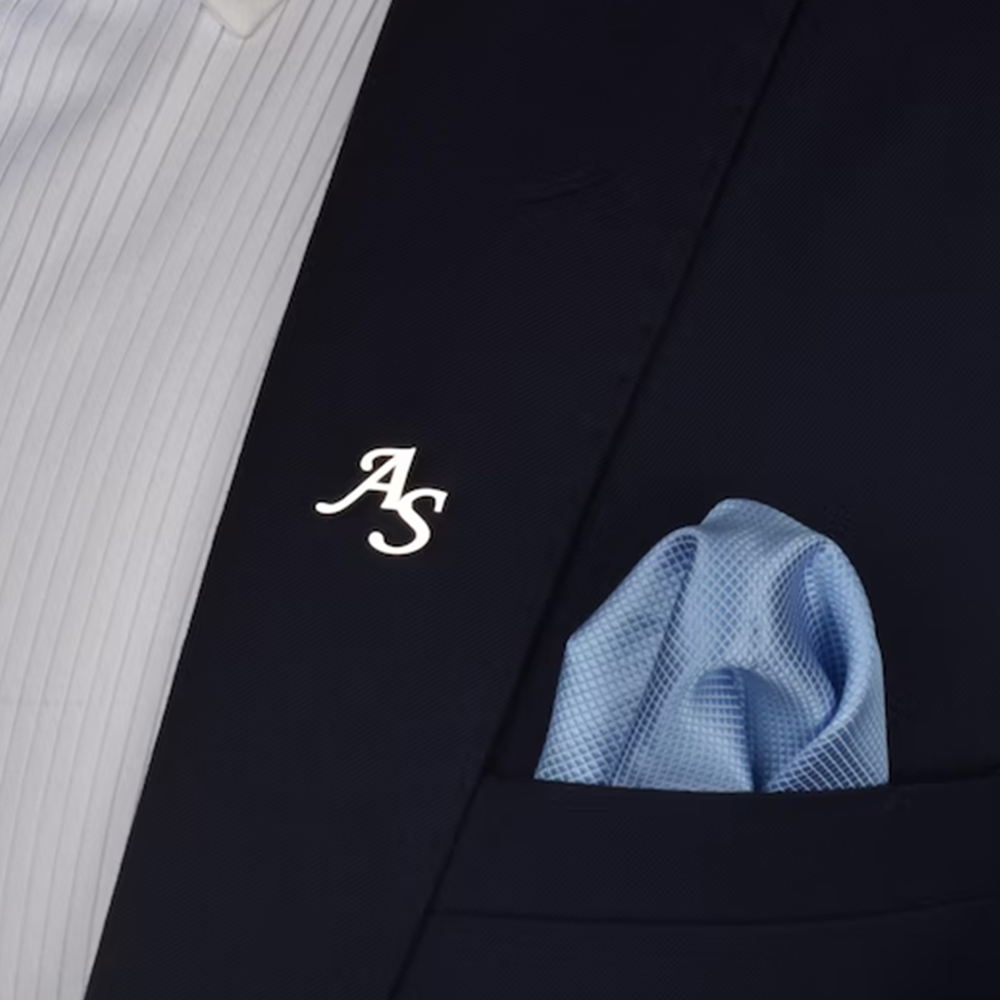 Custom Initials Brooch for Men - Embroidery Name review and price