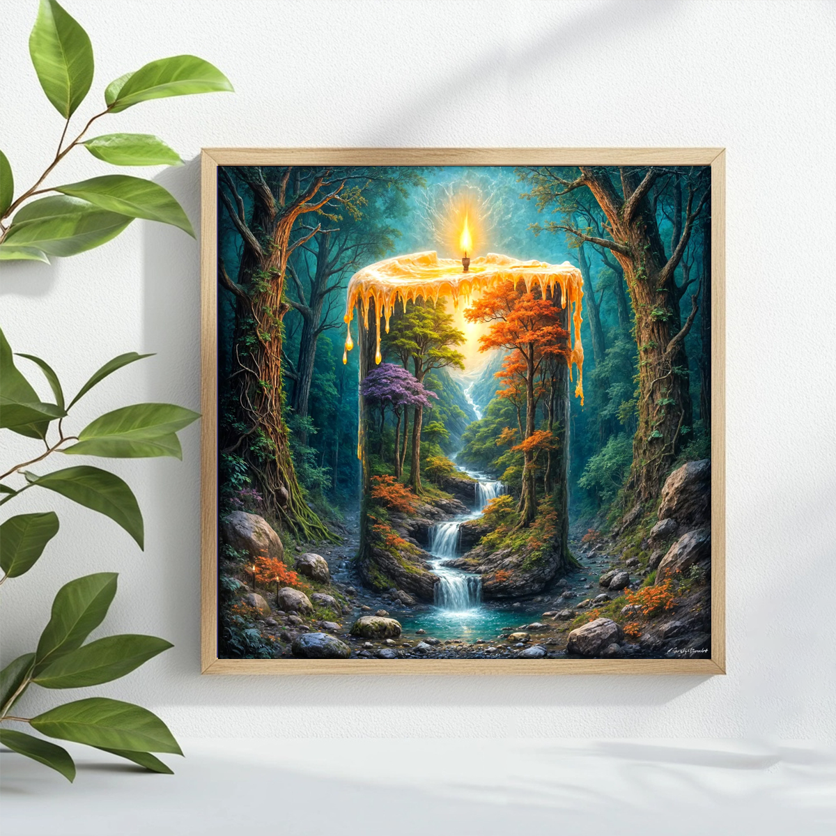 1pc 40X40CM/15.74inch Candles  - Embroidery Artist review and price