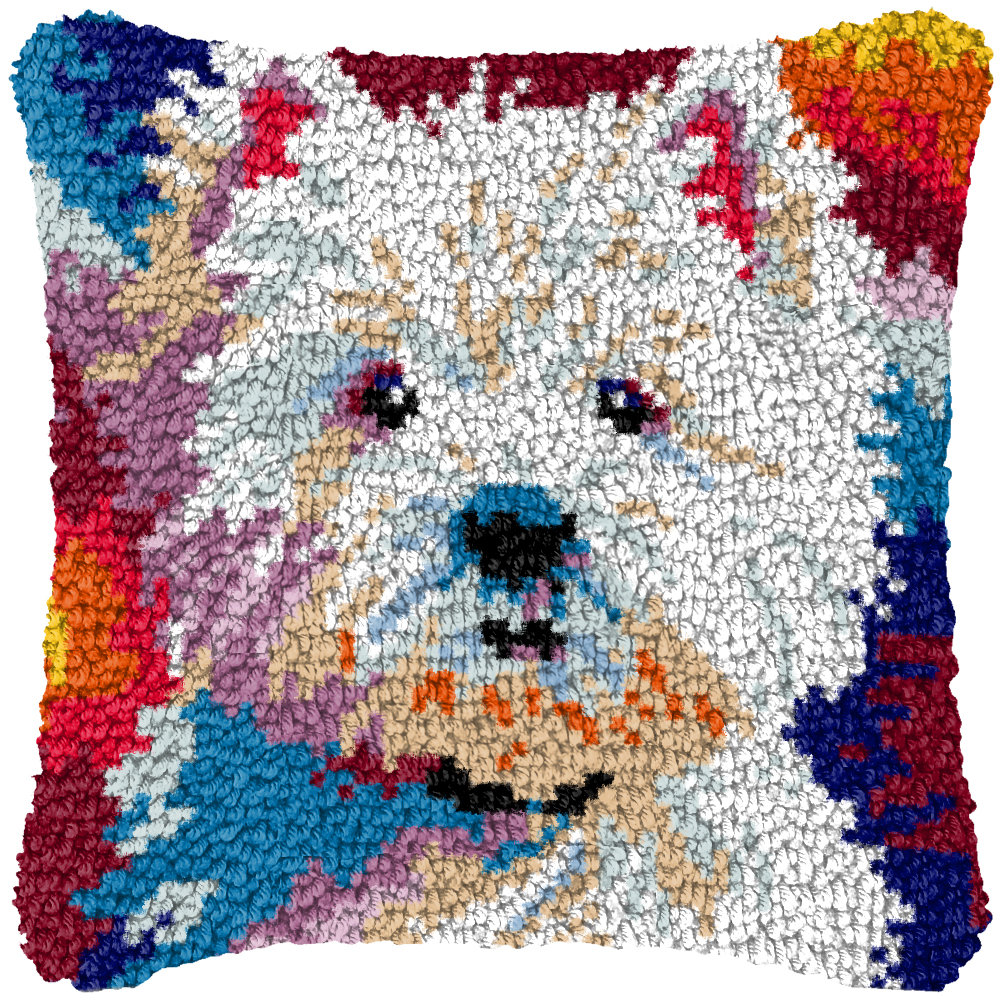Cute Dog Embroidery Latch Hook - Printed Embroidery Kit review and price