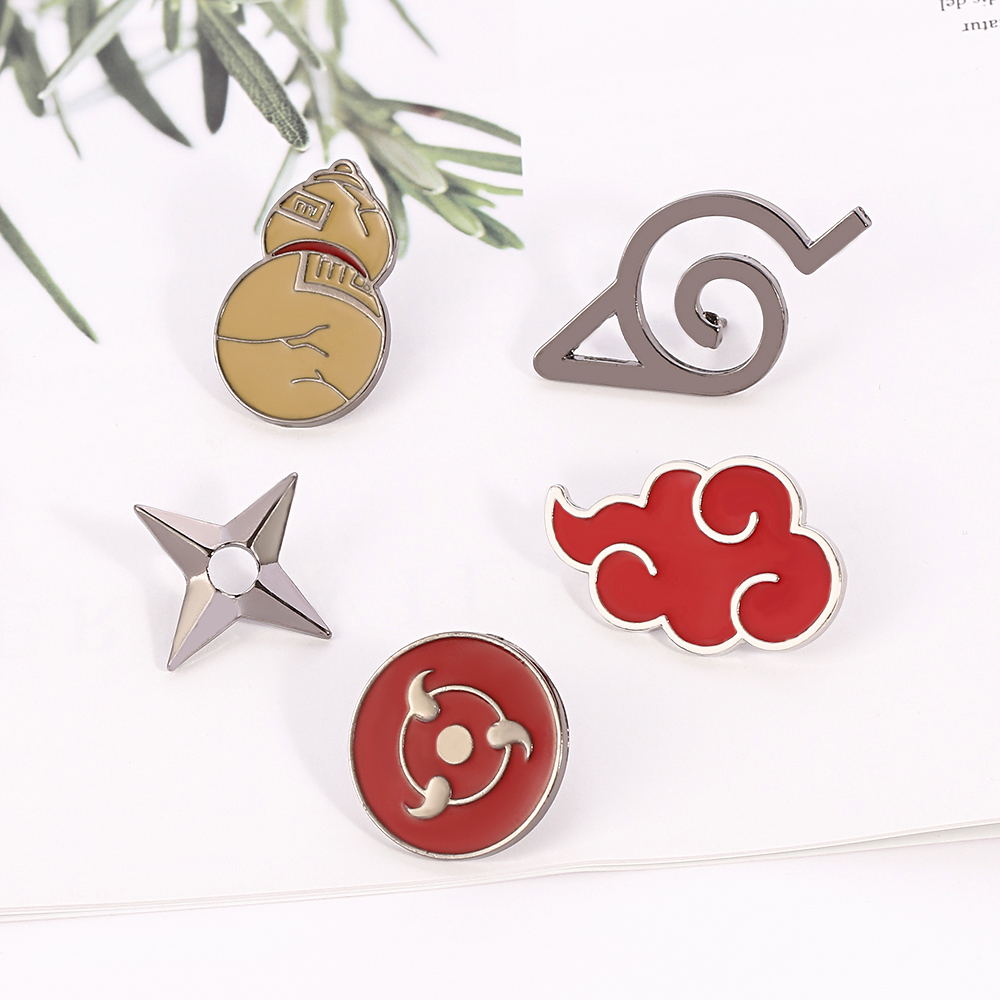 Naruto Akatsuki Brooch Pin Kon - Embroidery Red review and price