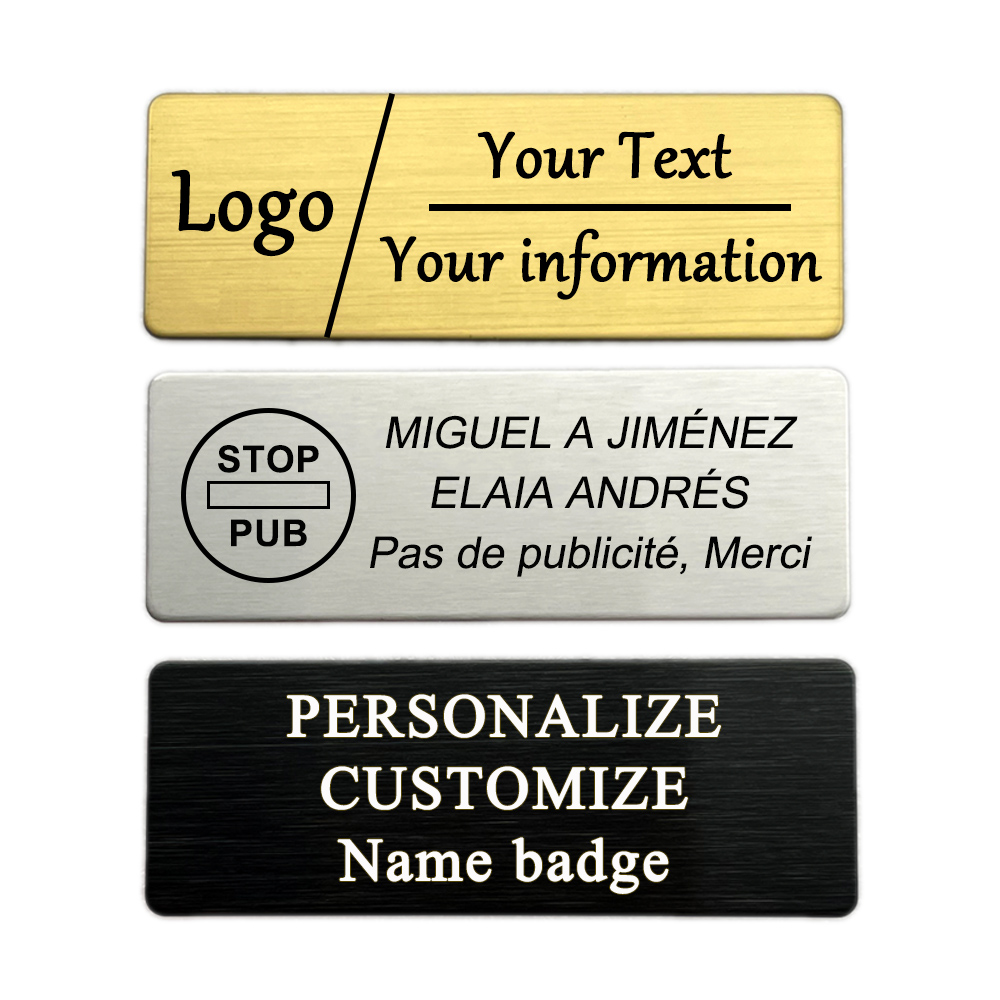 6/7x2CM Engraved Your Logo Tex - Embroidery Name review and price