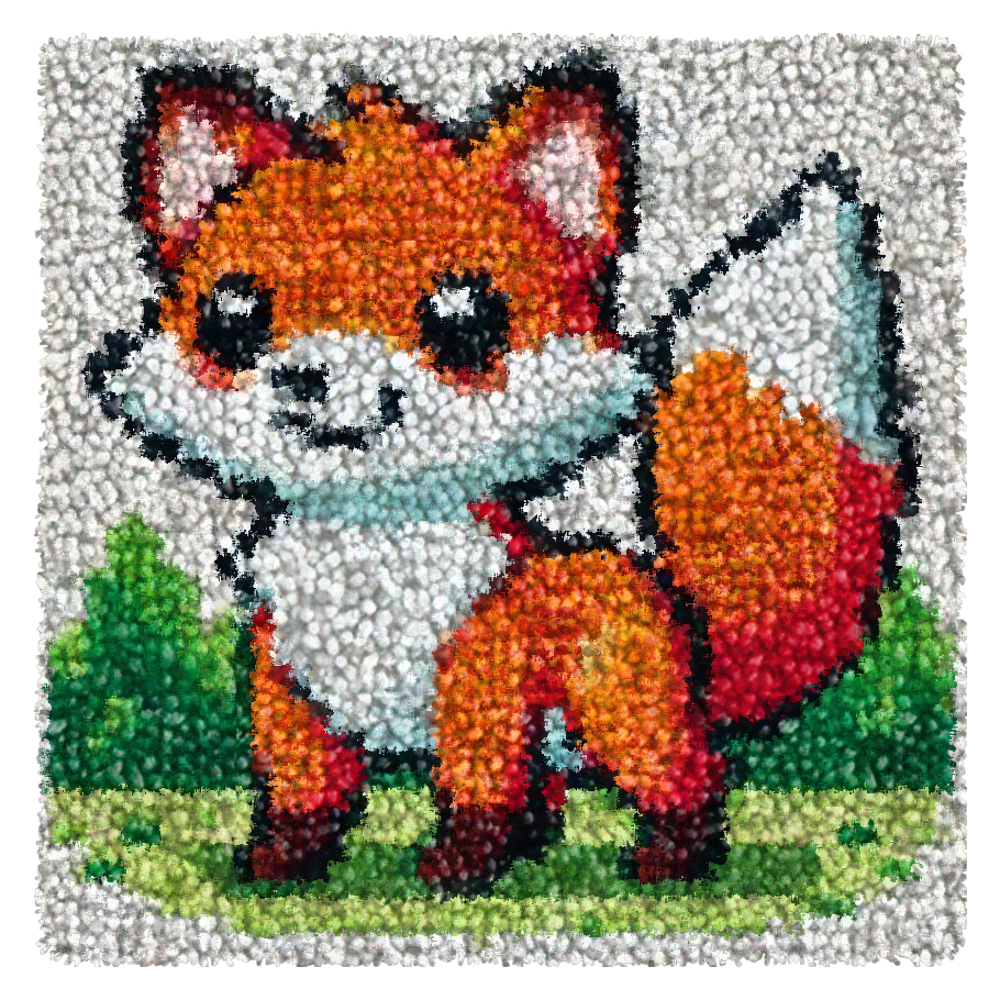 Cute Animals Embroidery Latch  - Printed Embroidery Kit review and price