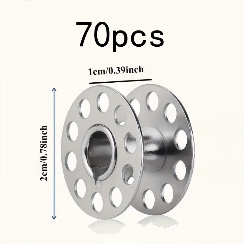 70Pcs Reusable Metal Bobbins,  - Embroidery And Quilting review and price