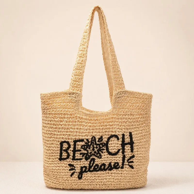 Women's handwoven straw tote b - Embroidery Bag review and price