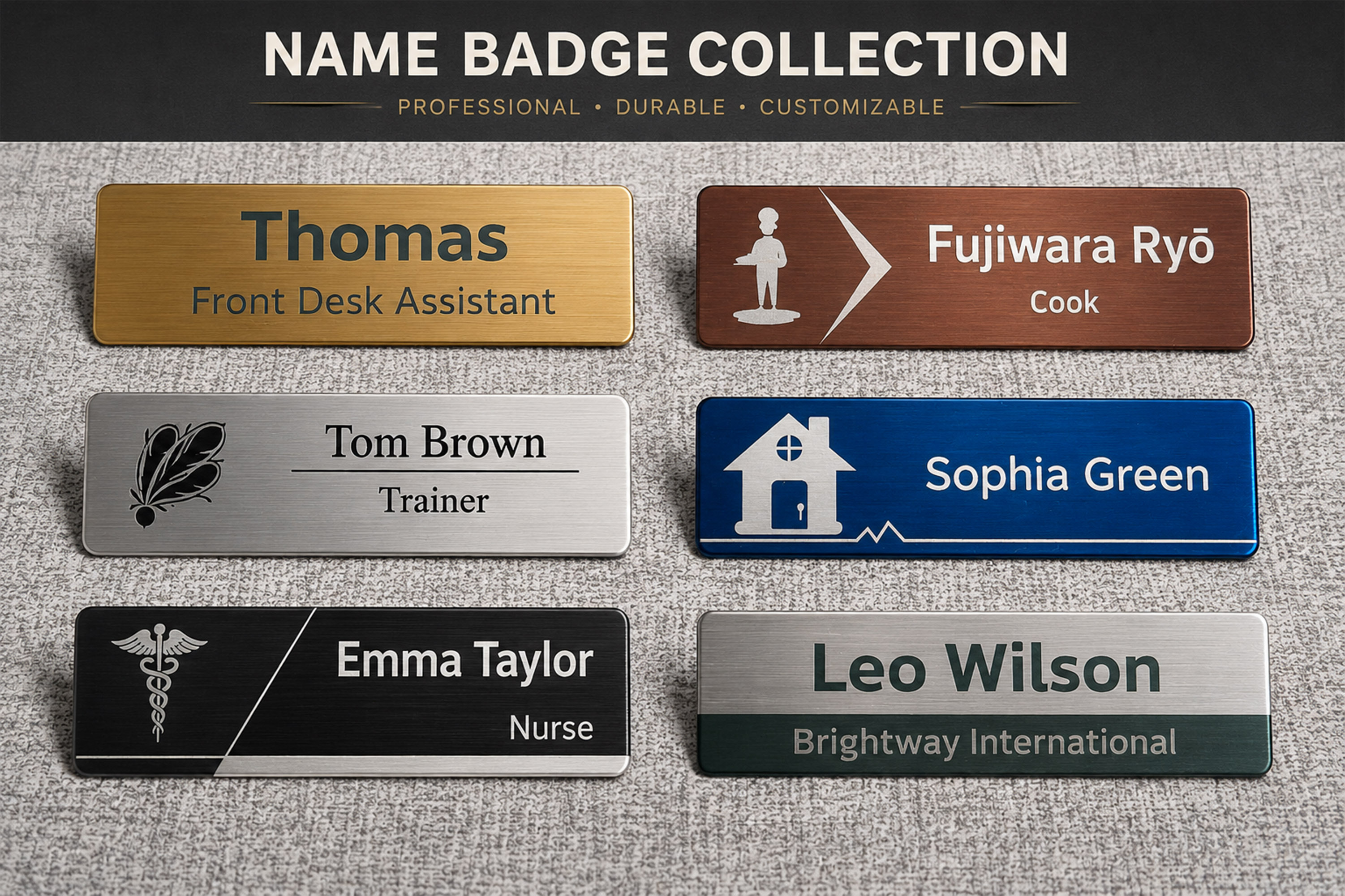 Engraved Personalized Name Tag - Embroidery Name review and price