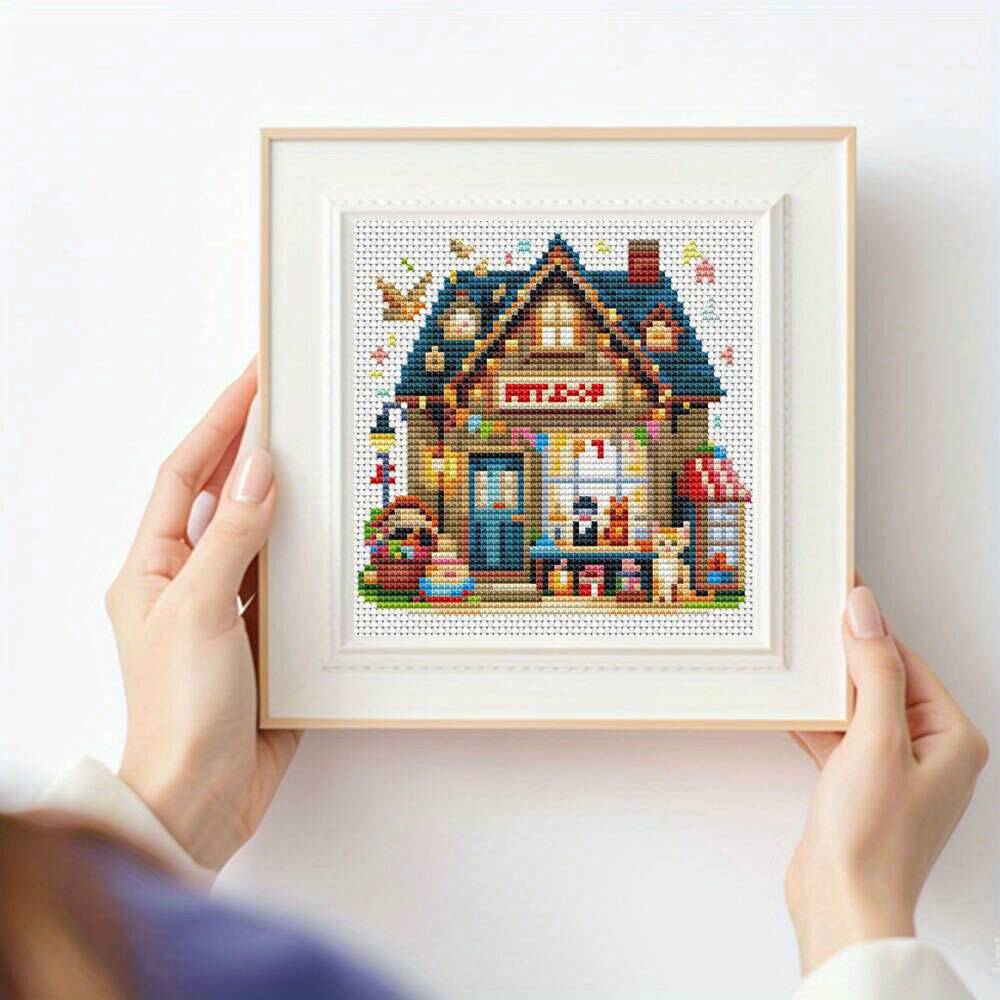 12Pcs Cross Stitch Kits House  - Embroidery Artist review and price