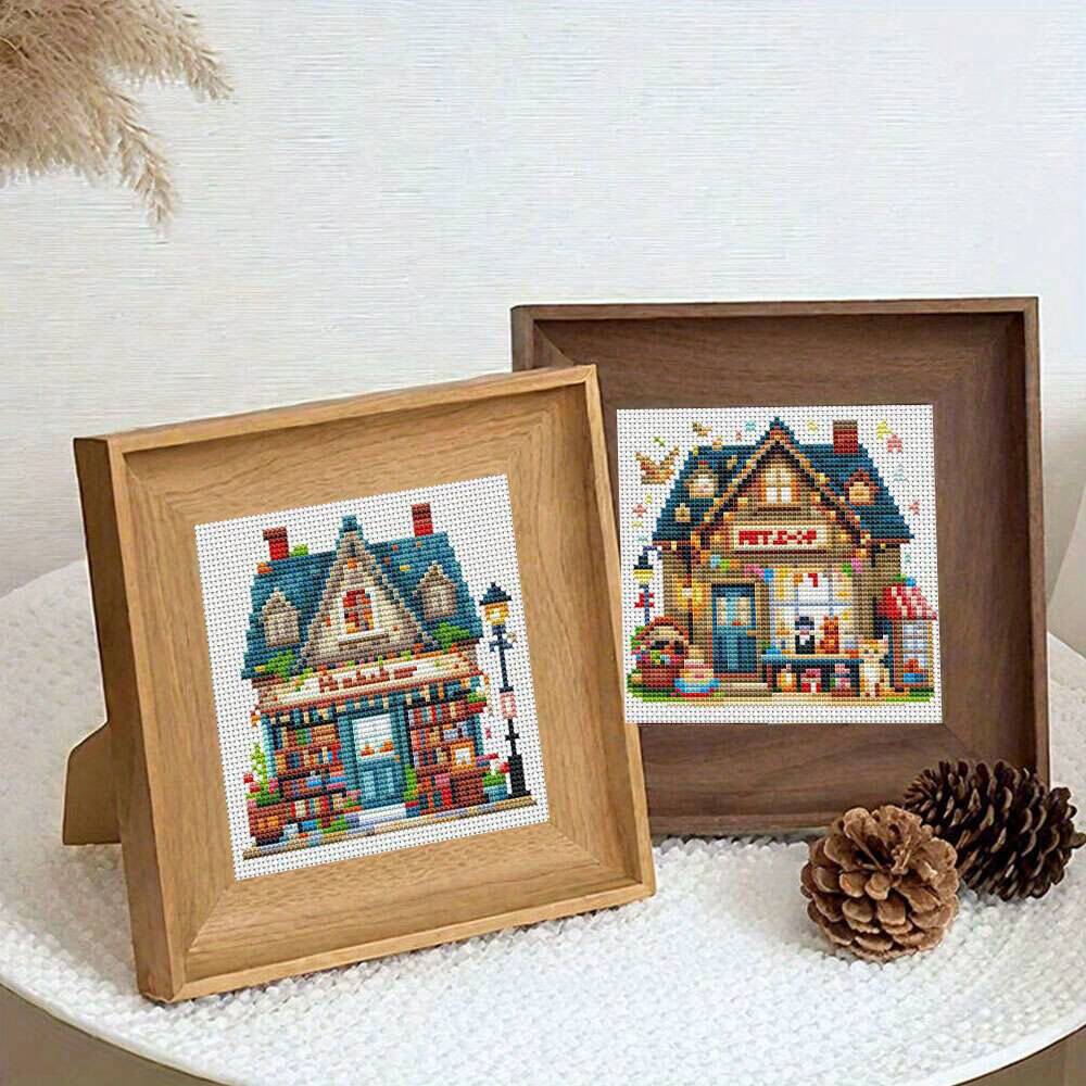 12Pcs Cross Stitch Kits House  - Embroidery Artist review and price