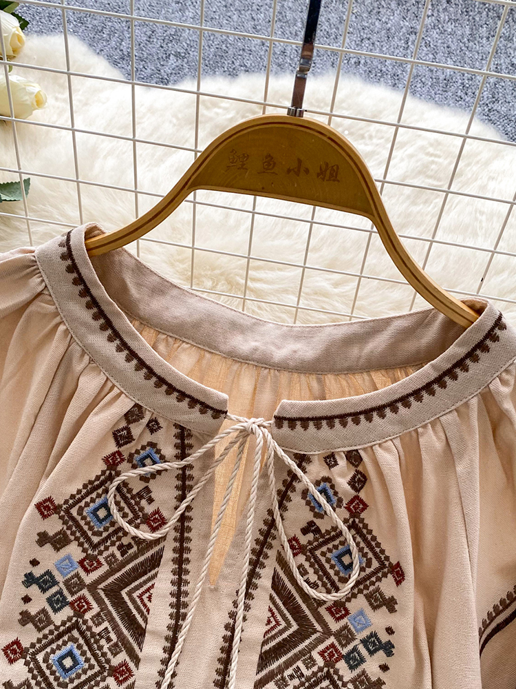 Women Autumn Blouse Loose Arti - Embroidery Artist review and price