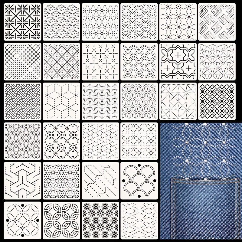 30Pcs Embroidery Templates DIY - Embroidery And Quilting review and price