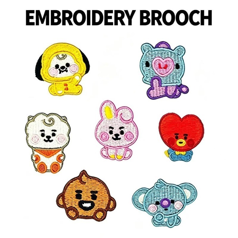 BT21 Cute Baby Embroidered Bro - Embroidery Bag review and price