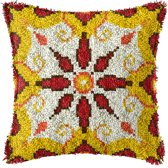 Yellow Stripes Latch Hook Kits - Printed Embroidery Kit review and price
