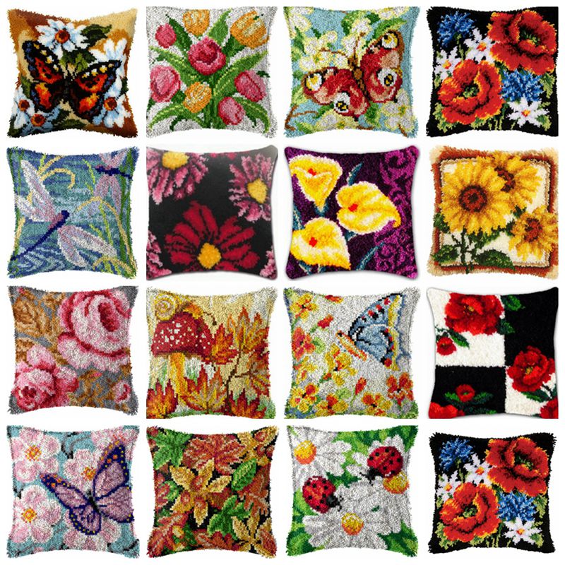 Flowers Plant Latch Hook Kit K - Printed Embroidery Kit review and price