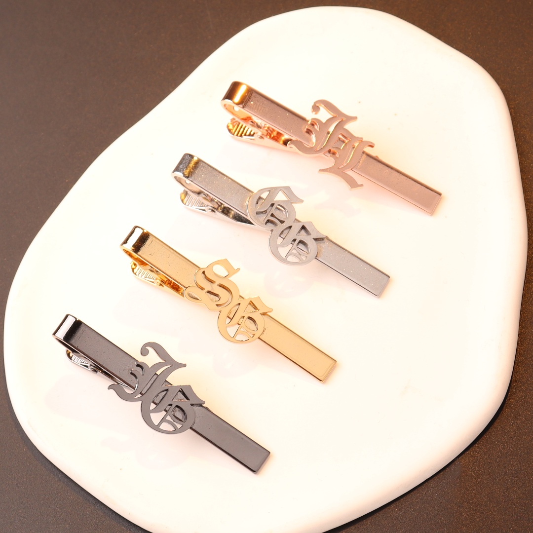 Custom Name Initials Tie Clip  - Embroidery Name review and price
