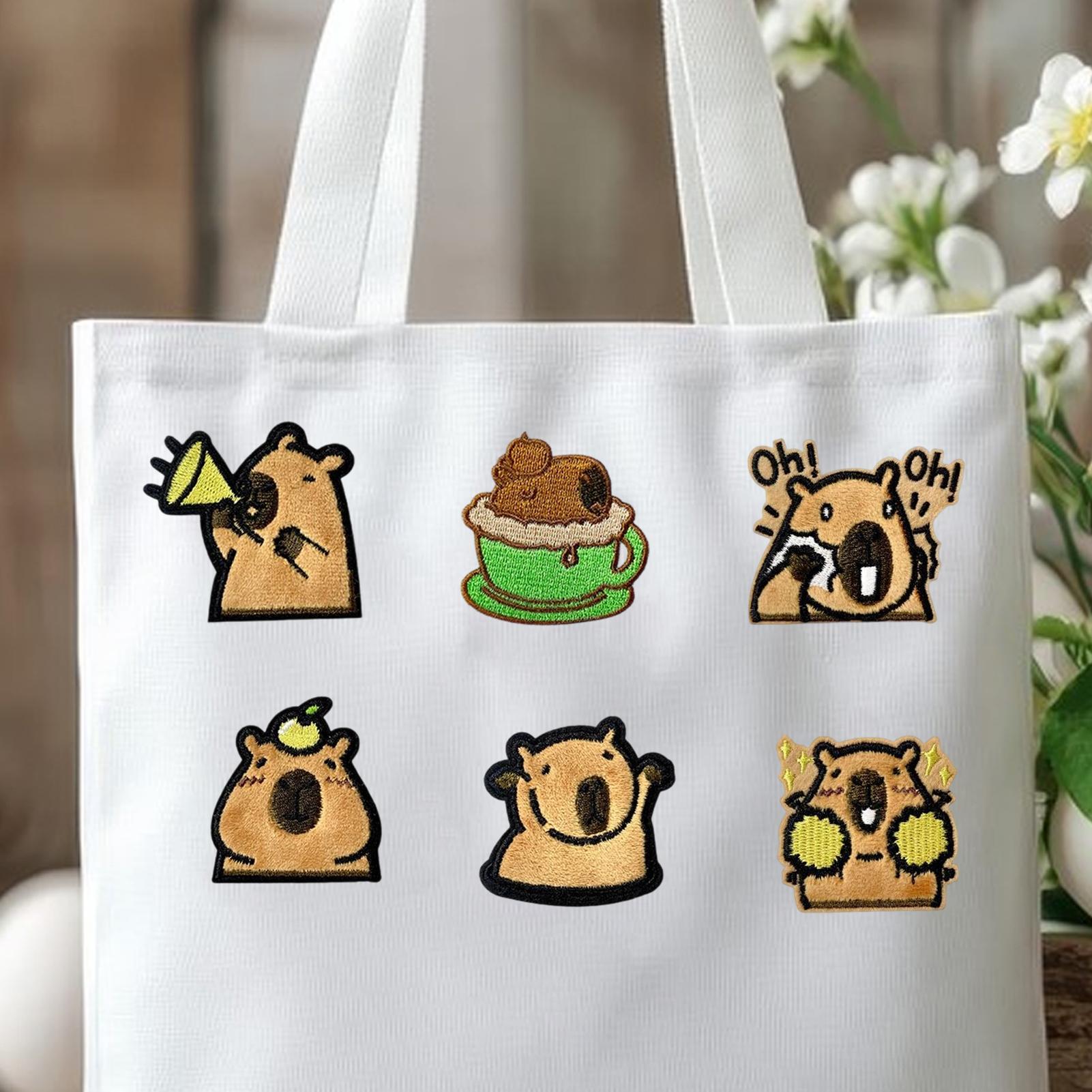 Animal Iron On Patches Capybar - Embroidery Backpack Kit review and price