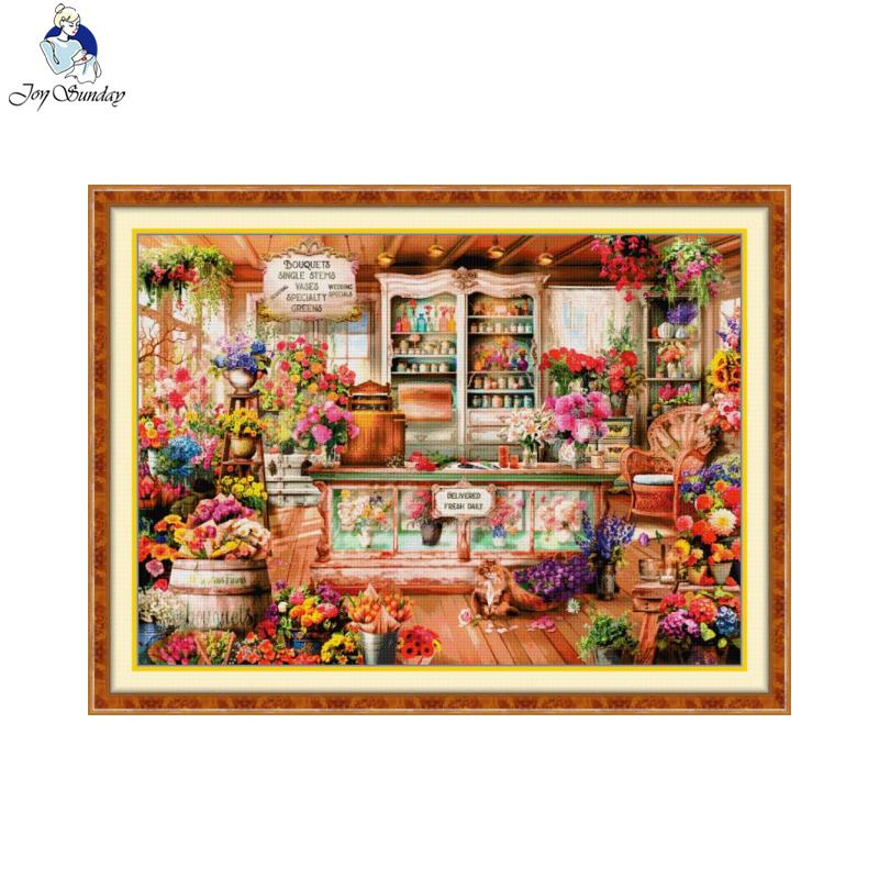 Joy Sunday Flower Shop Pattern - Embroidery Artist review and price