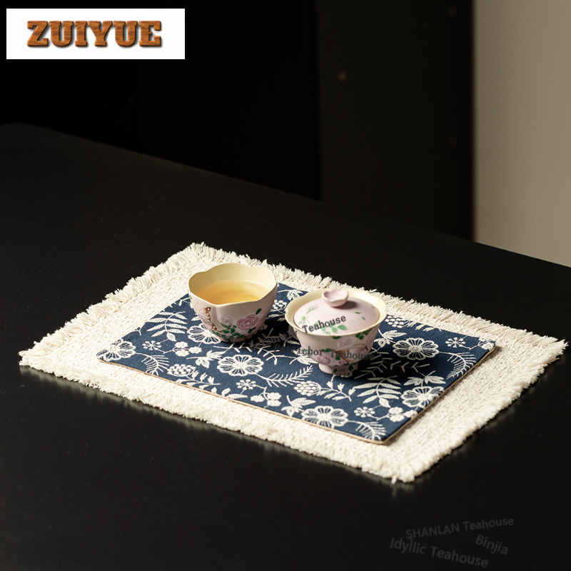 Embroidery Double-layer Tea Ta - Embroidery Cloth review and price