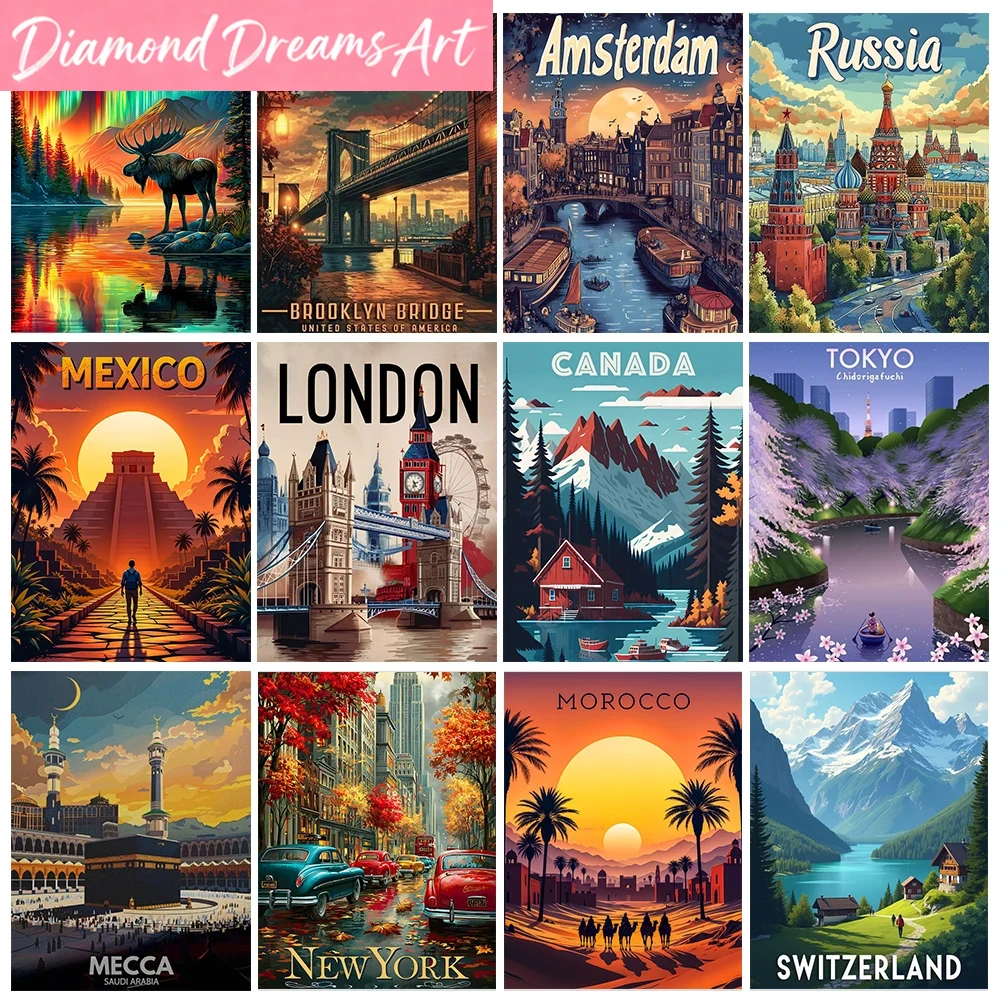 Frameless,World Famous Scenery - Embroidery York review and price