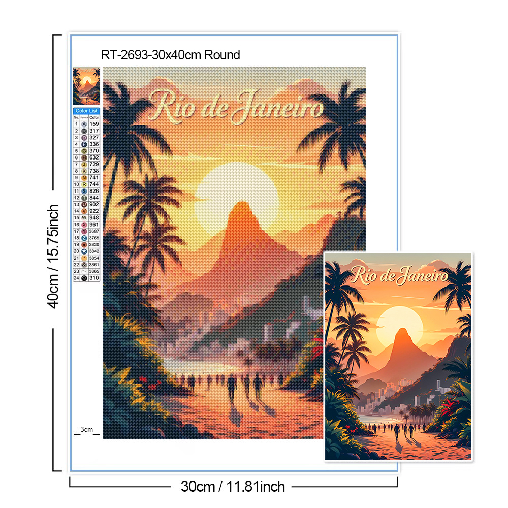 World Landscape Diamond Painti - Embroidery In Indonesia review and price