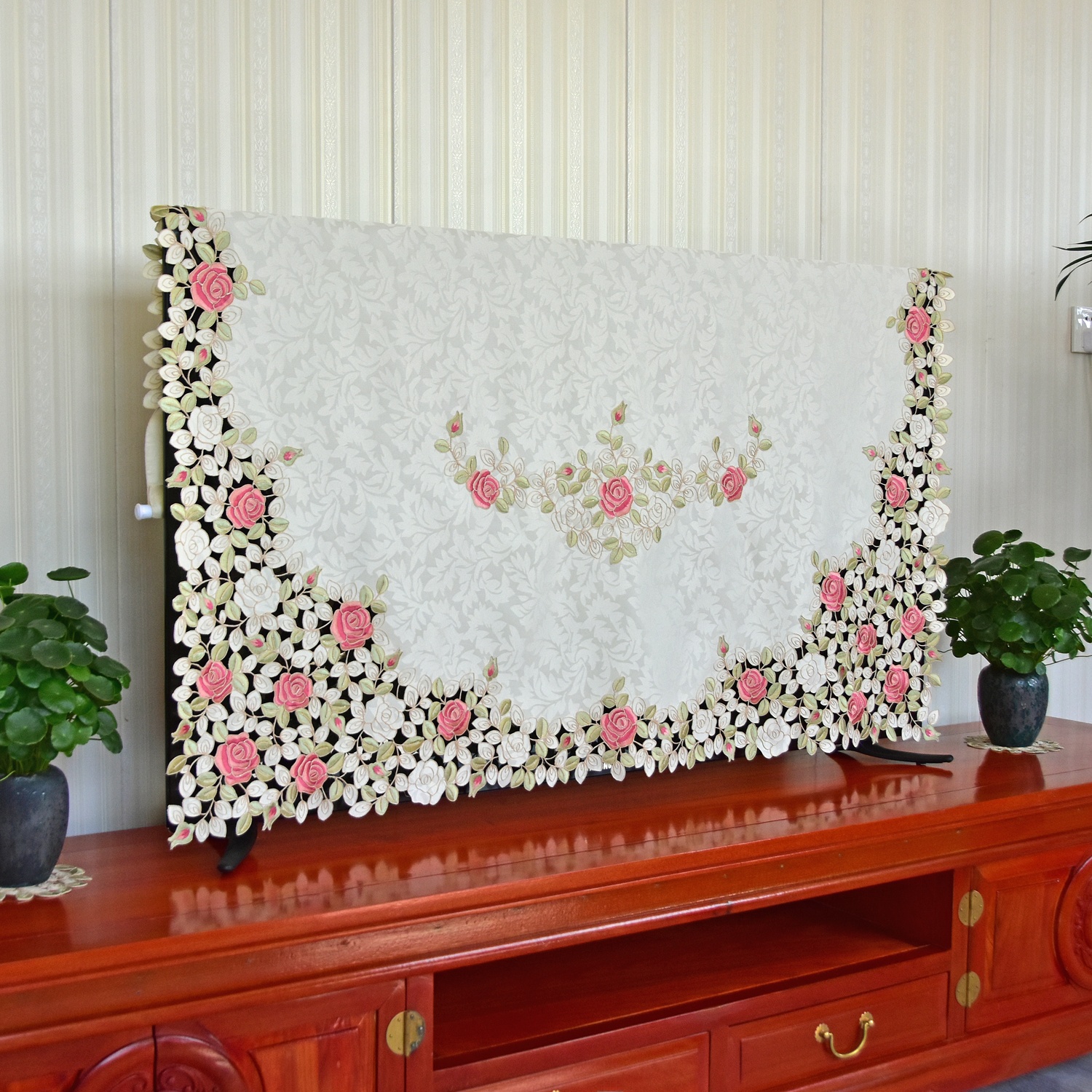 Curved Screen TV Dust Cover Cl - Embroidery Artist review and price