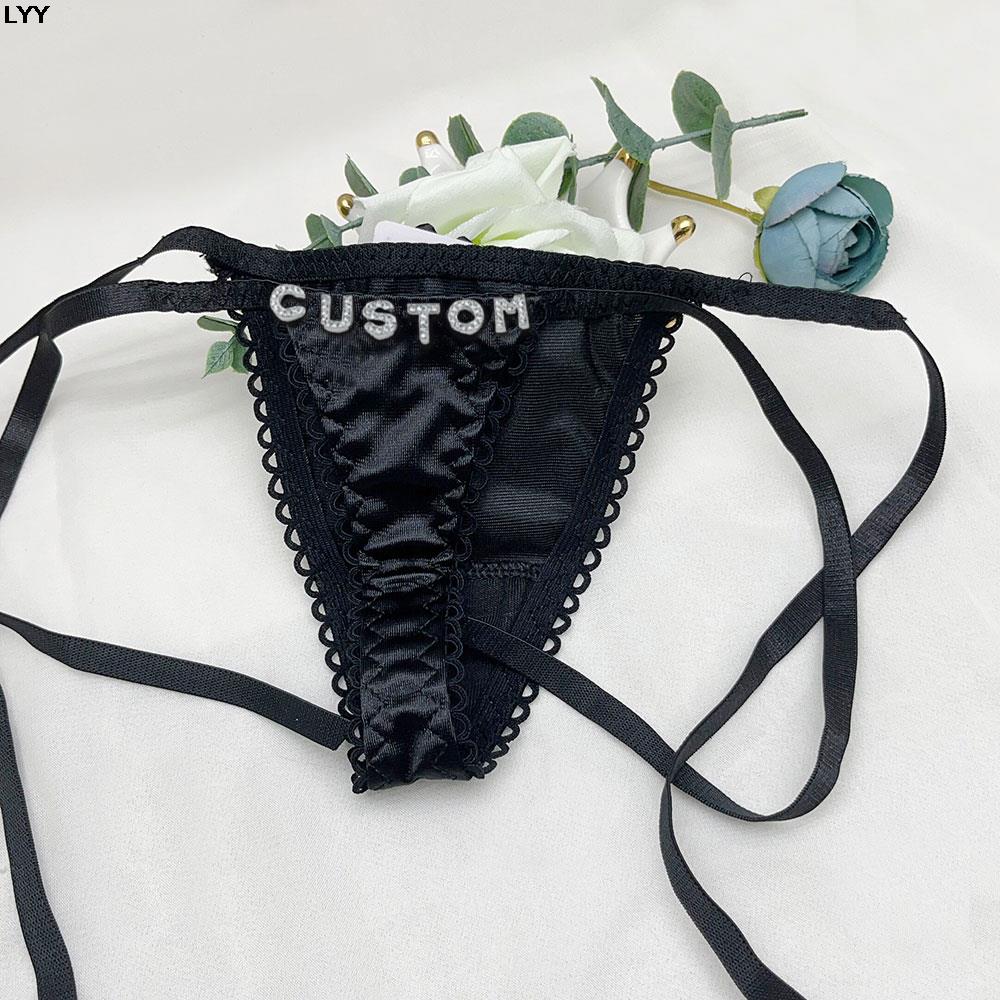Custom Name Thongs Triangle Br - Embroidery Name review and price