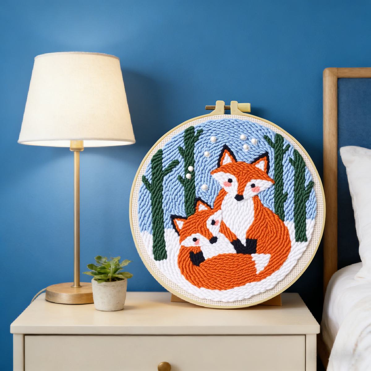 20X20CM/7.87inch Animal - Fox  - Printed Embroidery Kit review and price
