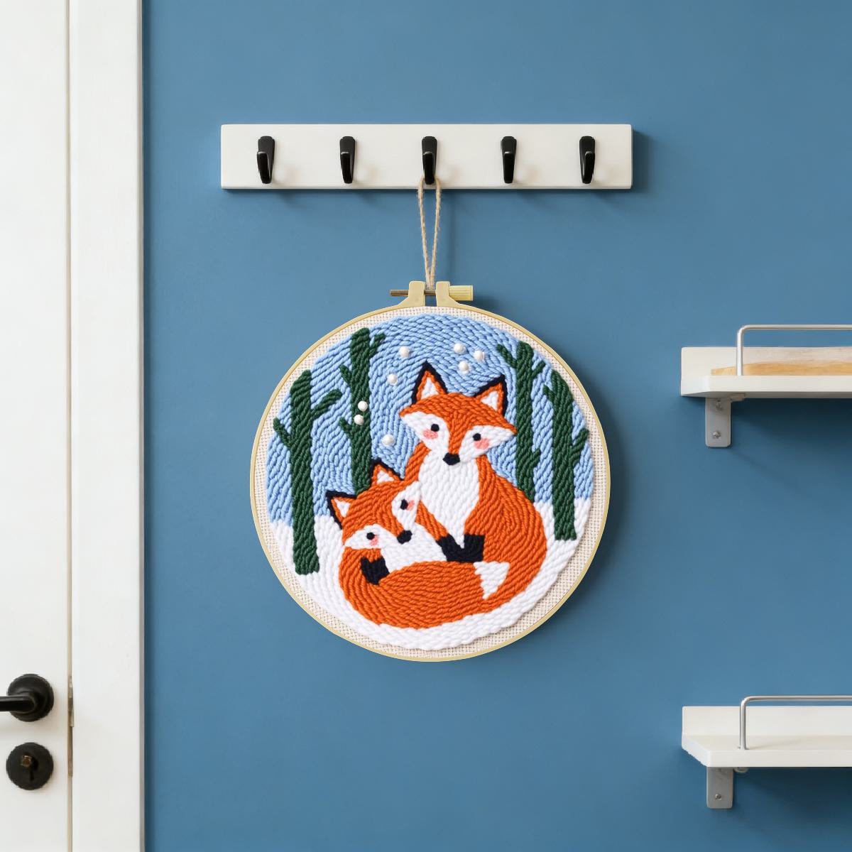 20X20CM/7.87inch Animal - Fox  - Printed Embroidery Kit review and price