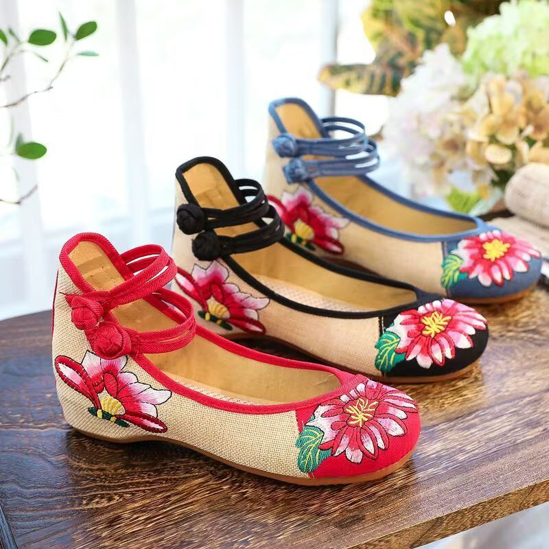 Woman Wedges Embroidered Cloth - Embroidery Cloth review and price