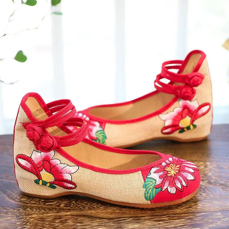 Woman Wedges Embroidered Cloth - Embroidery Cloth review and price