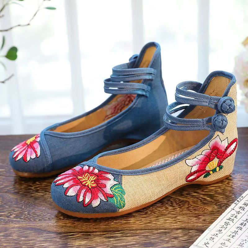Woman Wedges Embroidered Cloth - Embroidery Cloth review and price