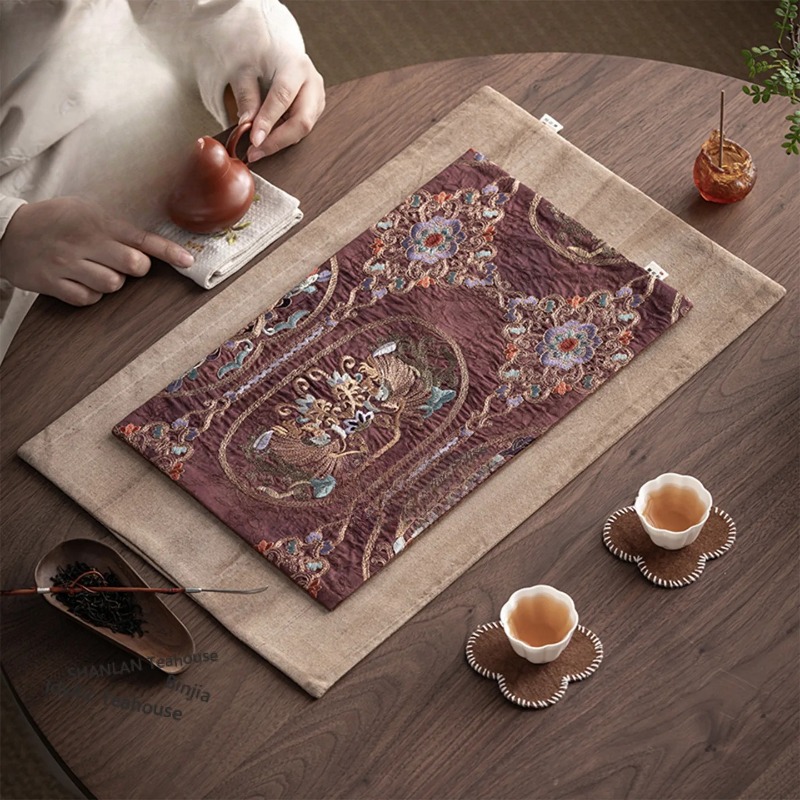Brocade Embroidery Fabrics Tea - Embroidery Cloth review and price