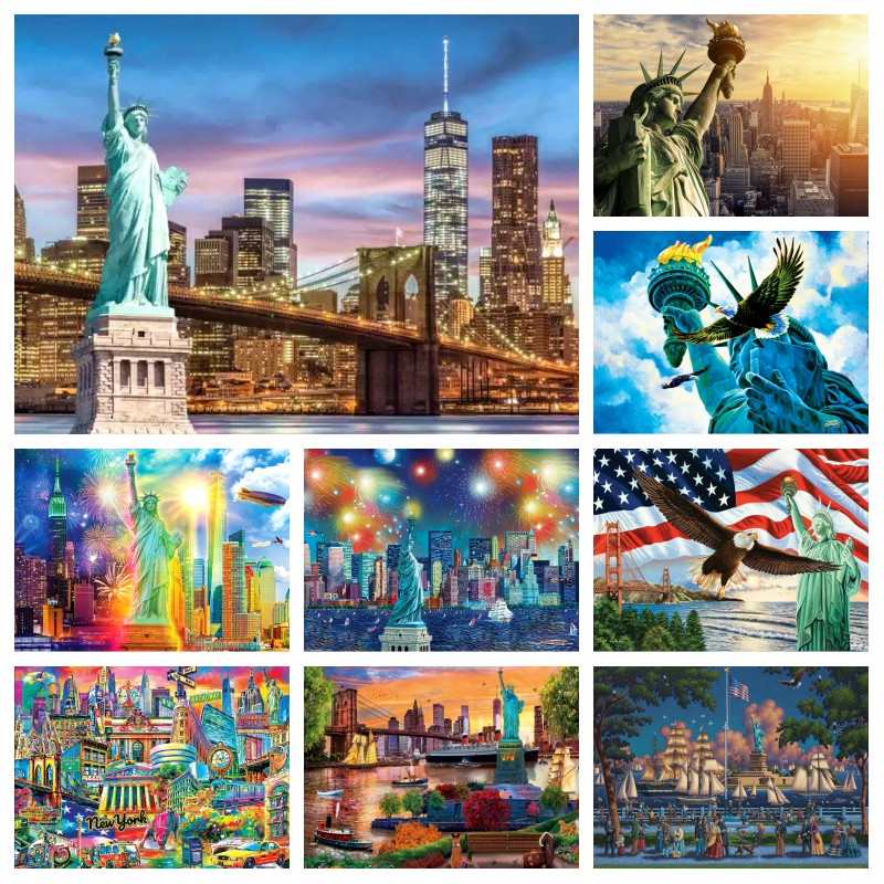 The Statue Of Liberty And Broo - Embroidery York review and price