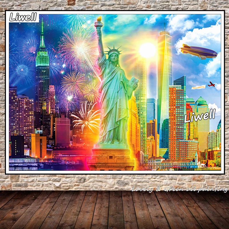 The Statue Of Liberty And Broo - Embroidery York review and price