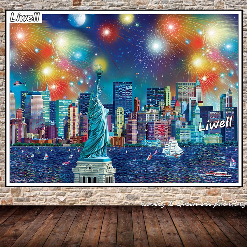 The Statue Of Liberty And Broo - Embroidery York review and price